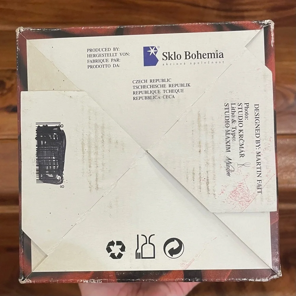 Sklo Bohemia vintage sklo